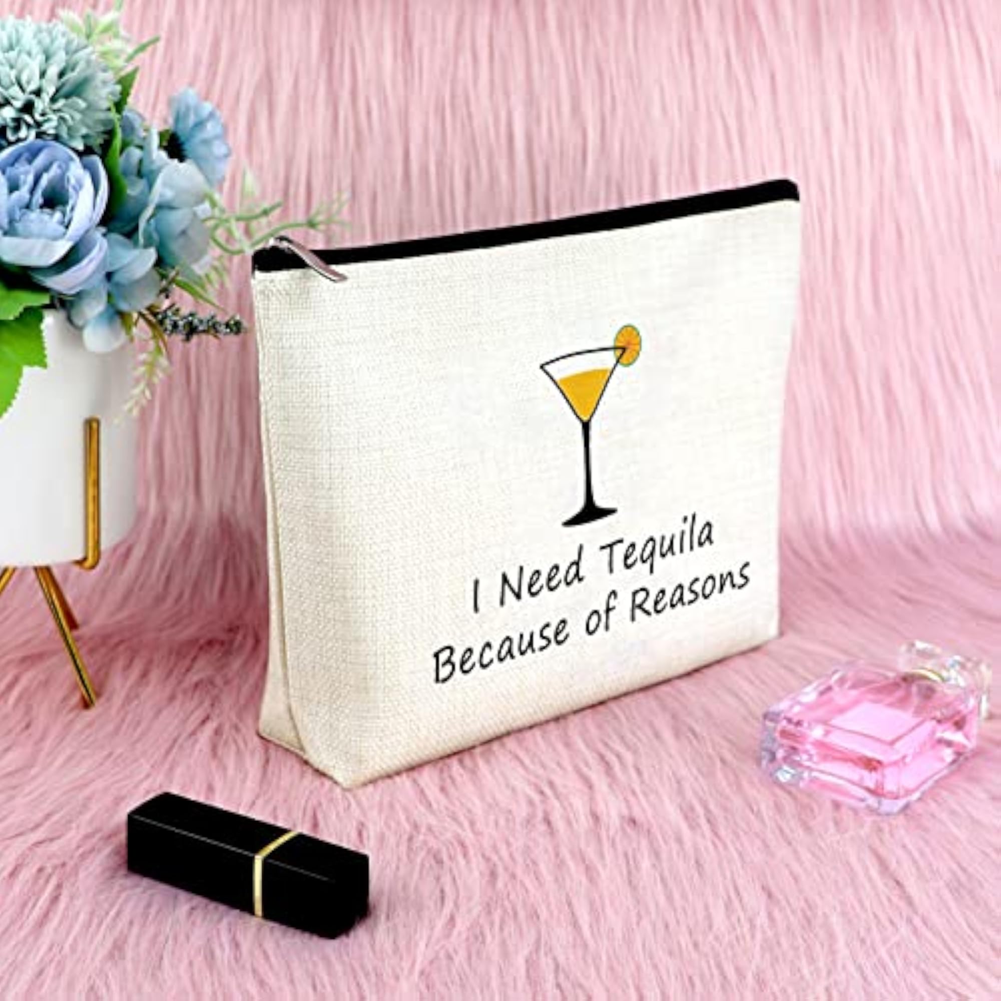 Tequila Makeup Bag, Fun Gift for Tequila Lovers